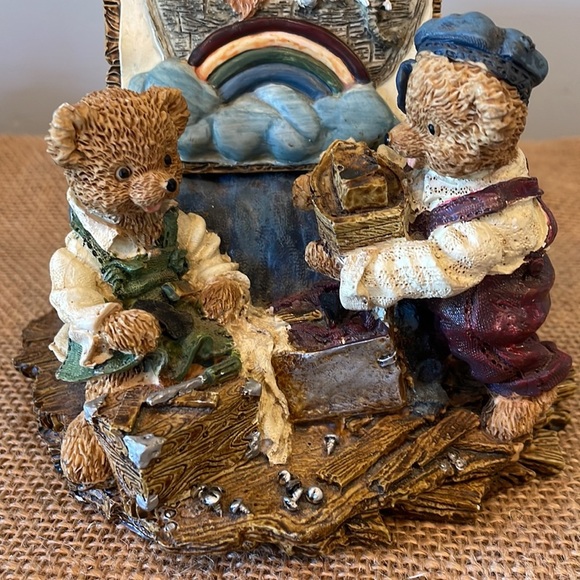 Vintage 80’s brown bears music piece collectible - Picture 2 of 2